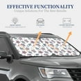 thumbnail image 4 of Daiia Tribal Style Turtle 2PCS Car Windshield Sun Shade, Foldable Sun Shield for Car Front Window, Auto Sun Blocker Visor Protector Universal for Truck SUV Pickup-Medium, 4 of 7