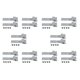thumbnail image 1 of 20X Hebillas de Enlace de Placa de Extensión Hebillas Deslizantes de Junta de Riel de Aleación Gancho de Conexión para Accesorios de Mesa de Camping Estilo 2, 1 of 3