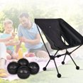 thumbnail image 2 of Tapas para Patas Taburete Picnic Base Silla Lunar 4 Uds. Universal Camping Helinox, 2 of 9