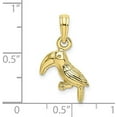 thumbnail image 5 of 10K Yellow Gold 3-D Textured/Polished Toucan Bird Charm - 18.8mm, 5 of 7