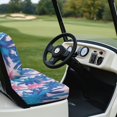 thumbnail image 3 of Uorisanigo Golf Cart Seat Elastic Golf Cart Replacement Front Seat Coconut Tree Print Adjustable Straps Golfs Carts Seats Protector Fit for EZGO/Yamaha/Club Car, 3 of 7
