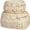 A, variant on The Original Scalloped Basket Set Of 2 - Small Scallop Basket - 15 x 10 x 6 In - Hand-Woven & Award-Winning - Elegant Wicker With Scalloped Edge Lid - Nursery Storage - (Mocca)