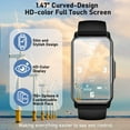 thumbnail image 4 of EIGTHTAIL Smart Watch  1.47” HD Fitness Tracker Smart Watch with 100 Sports Modes Step Calorie Counter IP68 Waterproof for  Phones  Women Men, 4 of 6