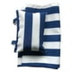 thumbnail image 1 of Inteprter Reemplazo de silla de playa de lona, tela impermeable y duradera, hecha de lona de secado rápido. Decoración del hogar raya azul, 1 of 6