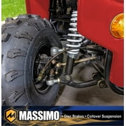 Massimo Mini 125 Go Kart 125cc 9HP, 2WD, 4 Stroke Automatic Go Cart - Red