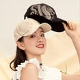 thumbnail image 2 of Baseball Cap White Baseball Hat Font Elements Adjustable Couple Models Chinese Style Baseball Cap for School, 2 of 6