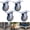 A, variant on 4 Pack Heavy Duty 50mm Swivel Caster Wheels - 2400kg Capacity Rubber Castors with Dual Brakes | Furniture Moving Wheels for Tables, Cabinets & Trolleys | Indoor/Outdoor Use (blue)