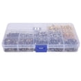 thumbnail image 2 of Brass Rivets,363Pcs Leather Rivets Set Double Cap Rivets Leather Rivets Expertly Crafted, 2 of 8