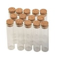 thumbnail image 3 of 15ml 18*80*15mm Transparency Test Tube Glass Bottles With Cork Empty Jars Crafts Clear Bottles Decorative Bottle 50pcs, 3 of 5