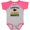 Baseball Heather and Hot Pink, variant on Inktastic Congrats My Mommy Graduated with Cap Boys or Girls Baby Bodysuit