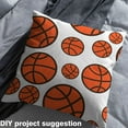 thumbnail image 2 of Castle Fairy Orange Basketball Fabric by the Yard 3 YardsFor Teenagers,Sport Theme Sewing Fabric,Ball Gamer Fabric for Sewing,Lightweight Room Decor, 2 of 6