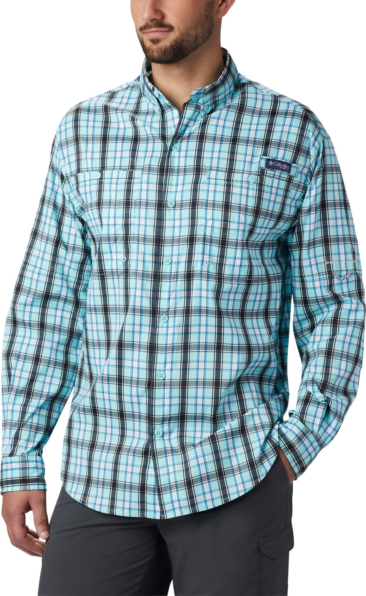 Columbia Columbia Men's PFG Super Tamiami Long Sleeve Shirt Walmart