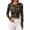 A-Camouflage709, variant on Womens Striped Print T-Shirt Long Sleeve Slim Fitted Crop Tee Fall Stretchy Basic Going Out Casual Crew Neck Top