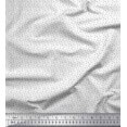 thumbnail image 1 of Soimoi Cotton Voile Fabric Numbers & Alphabets Small Print Fabric by The Yard 56 Inch Wide, 1 of 3