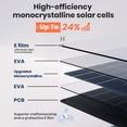 thumbnail image 2 of Cargador de panel solar FlexSolar 20W 12V con controlador y conectores, 2 of 7