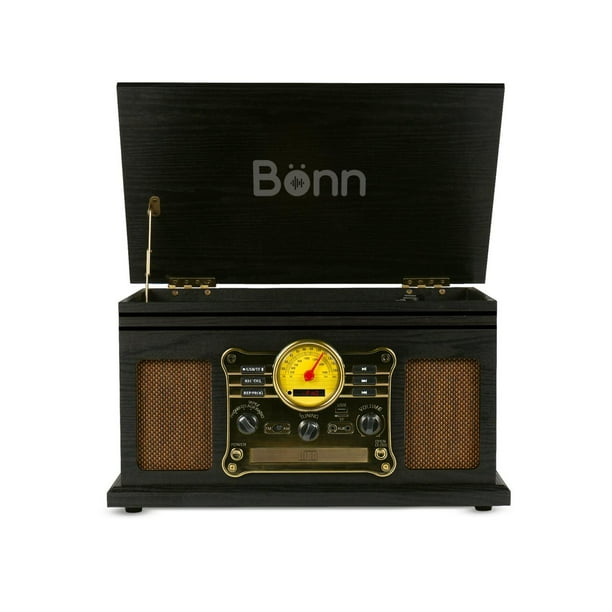 Tocadiscos BONN Retro Negro Walmart en línea