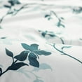 thumbnail image 4 of Chanasya Luxurious 3-Piece Teal Floral Duvet Bedding Sets, King, 4 of 7