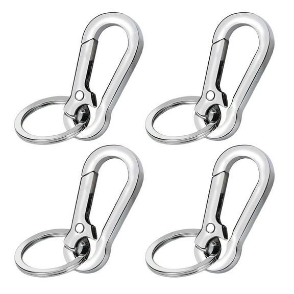 4 Sets Simple Car Key Chain Portable Waist Key Ring Fashionable Car Key Chain