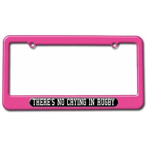 There/'S No Crying In Tennis License Plate Frame Tag Holder