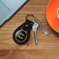 thumbnail image 4 of Black Leather  Batman Classic Bat Shield Logo Keychain, 4 of 5
