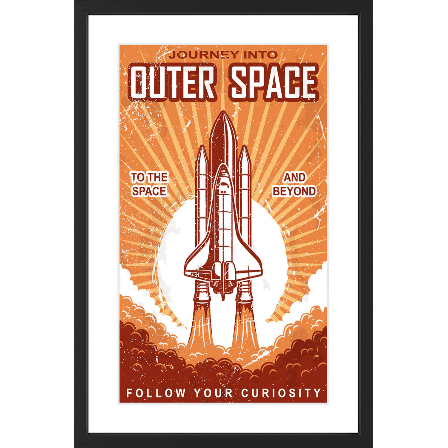"Outer Space" Framed Painting Print