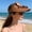 Coffee, variant on Byujiro Cute Cartoon Animal Fan Sun Visor Hat Rechargeable USB Cooling Visor with Fan UV Protection Wide Brim Sun Hat for Outdoor