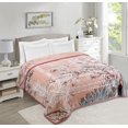 thumbnail image 1 of Virtu Couverture en Molleton Premium 9 Lbs, 2 Plis Réversible Imprimée Raschel Lourde & Chaude Style Coréen, Grand, 1 of 5