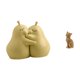 thumbnail image 1 of Sujetalibros de resina cerámica con forma de pera abrazada, finamente elaborada, figura decorativa coleccionable, adorno de escritorio, escultura anim, 1 of 8