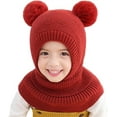 thumbnail image 2 of Uuiauoio Baby Winter Hat Scarf Toddler Baby Beanie Face Mask Ear Flaps Neck Warmer Balaclava Fleece Lined Knitted, 2 of 2