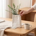 thumbnail image 4 of Unique Bargains Modern Ceramic Inch Matte Flower Ribbed Vase White 5.0" x 2.8" x 6.7", 4 of 5