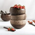 thumbnail image 2 of Coconut Bowls & Wooden Spoon Combo (Coco Shell Bowl): Classic Design, 2 of 9