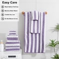 thumbnail image 6 of Jessy Home 12 Piece Dark Purple Towel Set Soft Bath Towel for Bathroom-4 Bath Towels, 4 Hand Towels, 4 Washcloths Highly Absorbent Bath Sheet for Hotel & Spa, 6 of 7