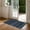 Dark Blue Black, variant on Kitchen Rugs and Mats Sets, 2 Pieces Narrow Kitchen Runner Rug Non Slip Washable Kitchen Rug for Floor Bathroom Rugs,Kitchen,Hallway,Office,Sink,Laundry,Grey