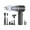 Silver black, variant on Handheld Vacuum 80000RPM Motor 35 Mins Runtime For Vehicle Upholstery Pet Hair