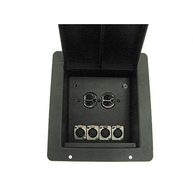 ProCraft Pro Audio Recessed Stage Floor Box.1 AC Duplex 4 Channel Any Config …