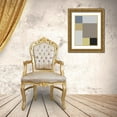 thumbnail image 3 of Grayscale 15x18 Gold Ornate Wood Framed with Double Matting Museum Art Print Titled - Soft Blocks XIX, 3 of 4