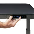 thumbnail image 4 of Seville Classics airLIFT® Electric Height Adjustable Desk with Tempered Glass Top, USB Charging Ergonomic Sit Stand Modern Home Office Workstation, 47.5" x 24" Pull Out Drawer, Graphite, 4 of 11