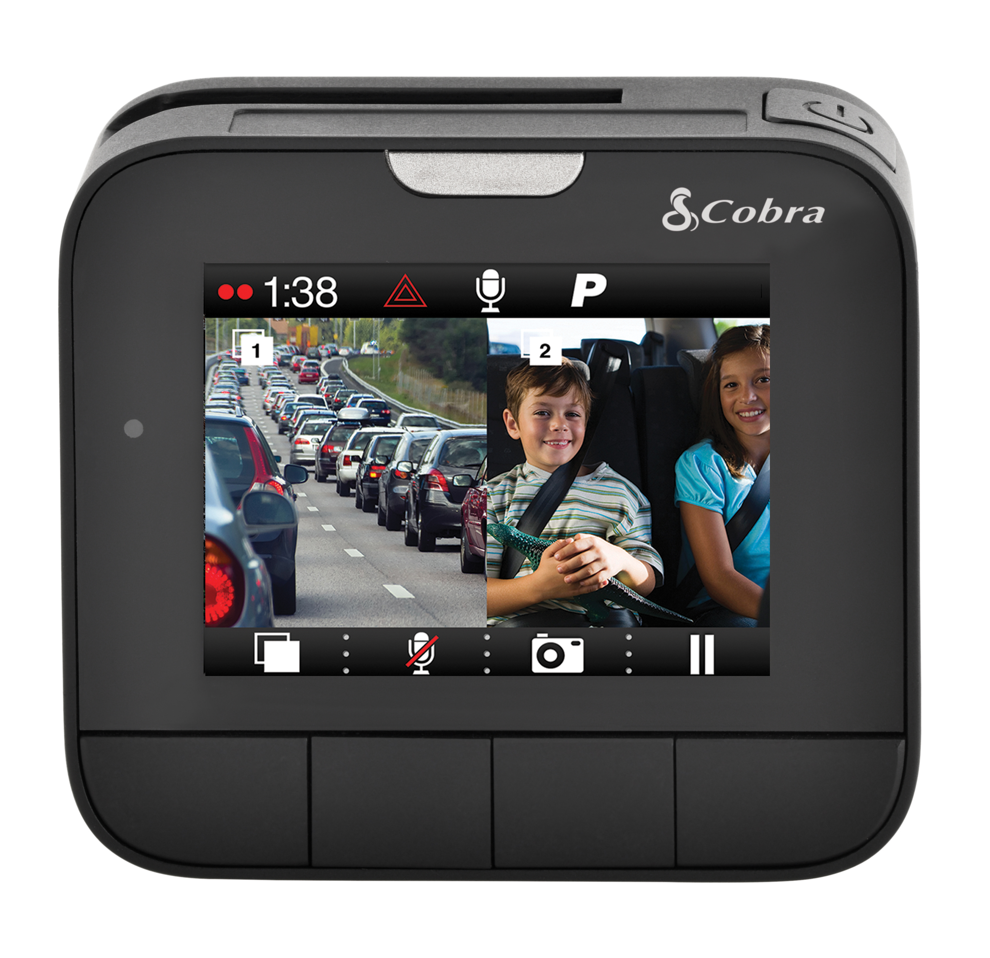 Cobra DASH 2216D Dual-View Dash Camera | 1296P Resolution | Front and Rear Cameras - image 3 of 13