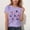 Purple, variant on Fatuov Girls Independence Day T-Shirt USA Flag Print Holiday Shirt for Kids Boys Short Sleeve Summer Fourth of July Round Neck Patriotic Clothes 3-15 Years