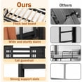 thumbnail image 4 of LAZZO Twin Over Twin Bunk Bed with 2 Storage Drawers, Convertible Wood Bunk Bed Frame with Ladder and Full-Length Guardrails, Black, 4 of 8