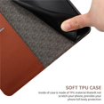thumbnail image 4 of Flip Wallet Case for Samsung Galaxy A25 5G with Kickstand & Wrist Strap, Shockproof TPU Inner Brown, 4 of 7