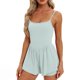 thumbnail image 1 of Faldas Deportivas para Mujeres con Pantalones Cortos Sudadera sin Mangas, Correas Delgadas Doble Forrado Romper de Verano, 1 of 9