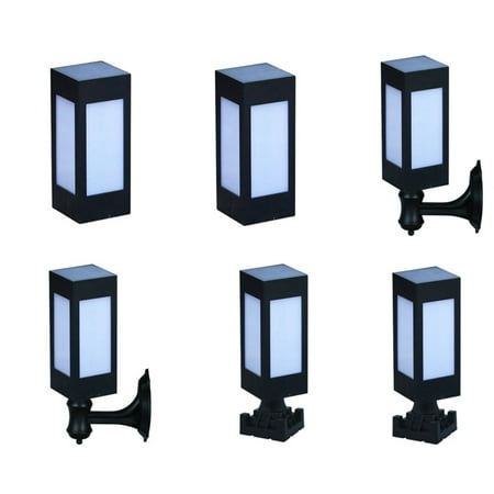 

Solar Pillar Light Garden Light Outdoor Wall Door Pillar Lamp for Walking Security Road Path Warm Light