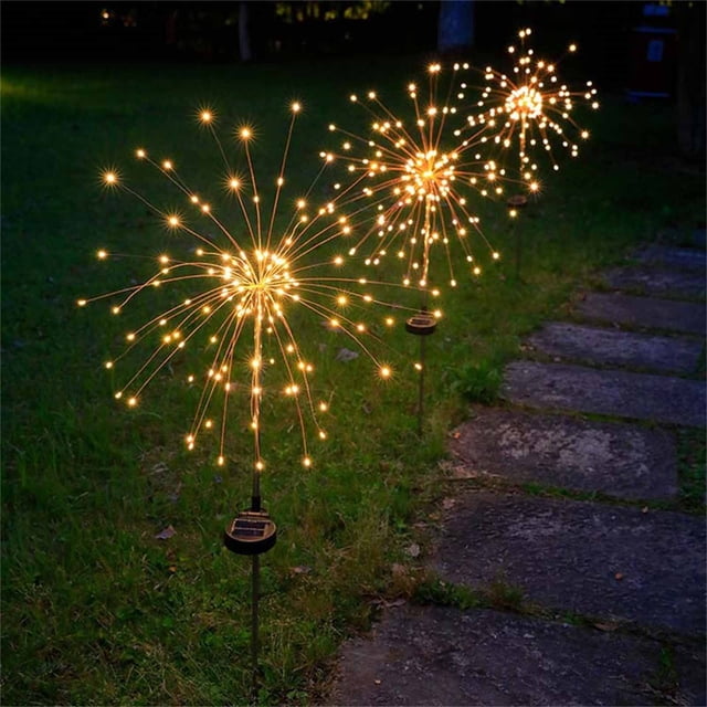 XWSHYW Decoraciones para El Hogar Lámpara de Arreglo Floral con Luz Solar Led para Decoración de Patio (La Forma Se Puede Cambiar Manualmente)