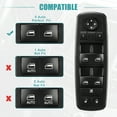 thumbnail image 4 of Interruptor de ventanilla eléctrica Unique Bargains principal del lado del conductor delantero izquierdo para Chrysler 200 2015-2017 68271203AB, 4 of 8