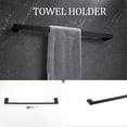 thumbnail image 5 of 5 Piece Stainless Steel Bathroom Towel Rack Set Wall Mount Brushed Gold Goldtone Finish, 5 of 5