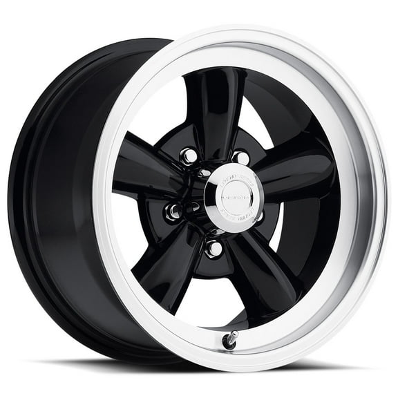 Vision Legend 5 15x8 5x139.7 0et Gloss Black Machined Lip Wheel