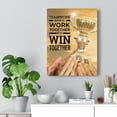 thumbnail image 5 of Work Together Win Together Motivational Verse Inspiring Wall Art Unframed, 5 of 9