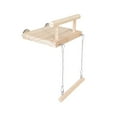 thumbnail image 2 of EHJRE Wooden Bird Parrot Perch Bird Parrot Chewing ing and Rest Cage Accessories Parakeet Play Gym Stand for Hamster Lovebird Chain Stand, 2 of 8