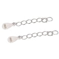 thumbnail image 3 of Pulsera de Plata Esterlina Tobillera Cadena 2x2 Piezas 3cm Sunnimix Extensor de pulsera, 3 of 8